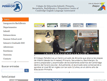 Tablet Screenshot of colegiopenafort.com